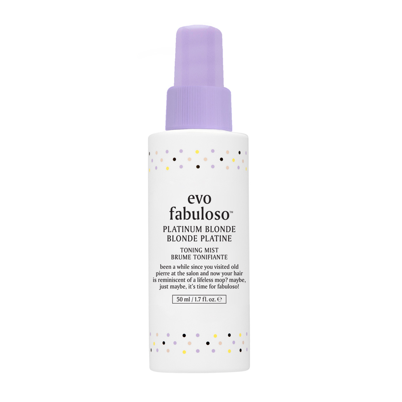 evo fabuloso platinum toning mist 1.7oz